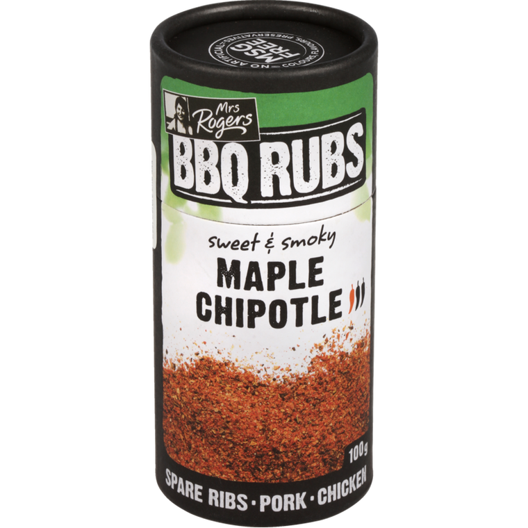 Mrs Rogers BBQ Rubs Maple Chipotle 100g