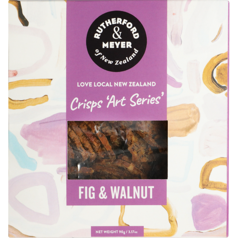 Rutherford & Meyer Crisps Art Series Fig & Walnut 90g