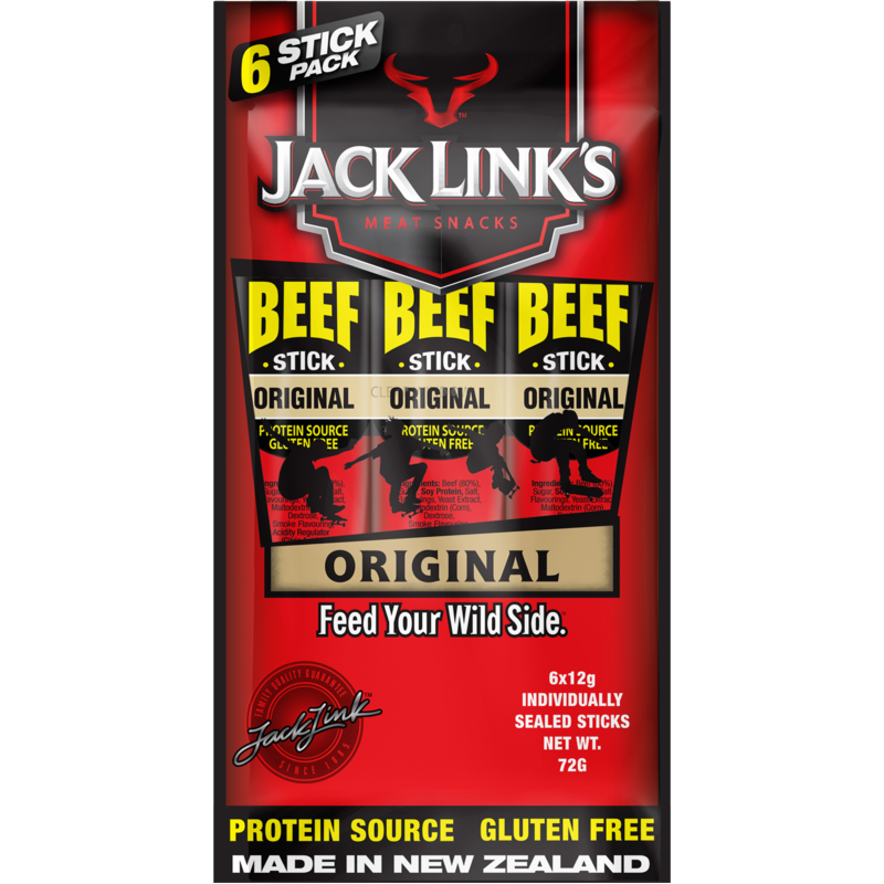 Jack Links Original Beef Stick 6pk 72g