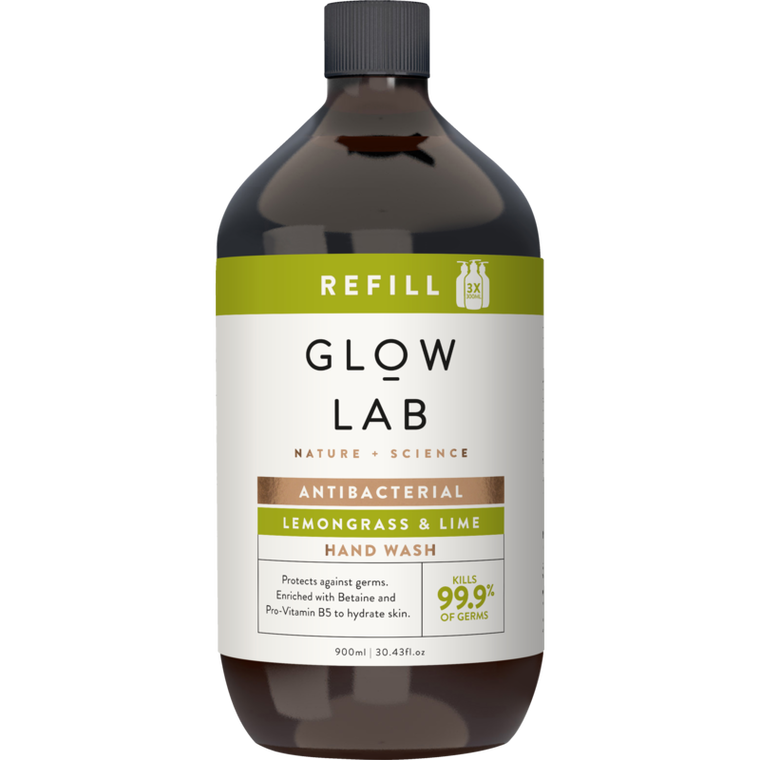 Glow Lab Lemongrass & Lime Hand Wash Refill 900ml