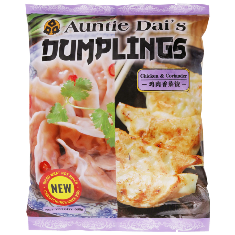 Aunty Dai's Chicken & Coriander Dumplings 600g