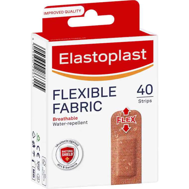 Elastoplast Flexible Fabric Strips Plasters 40pk