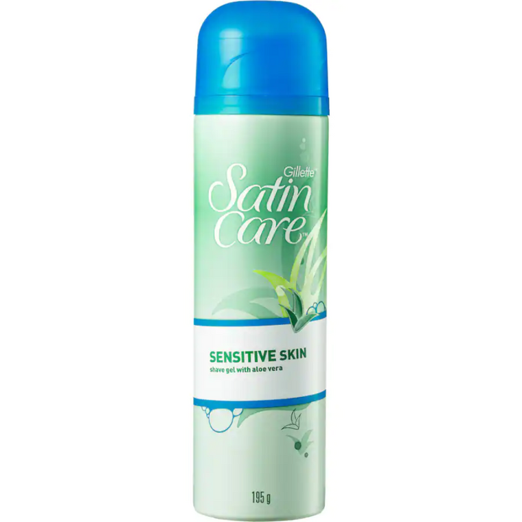Gillette Satin Care Sensitive Skin Aloe Vera Shave Gel 195g