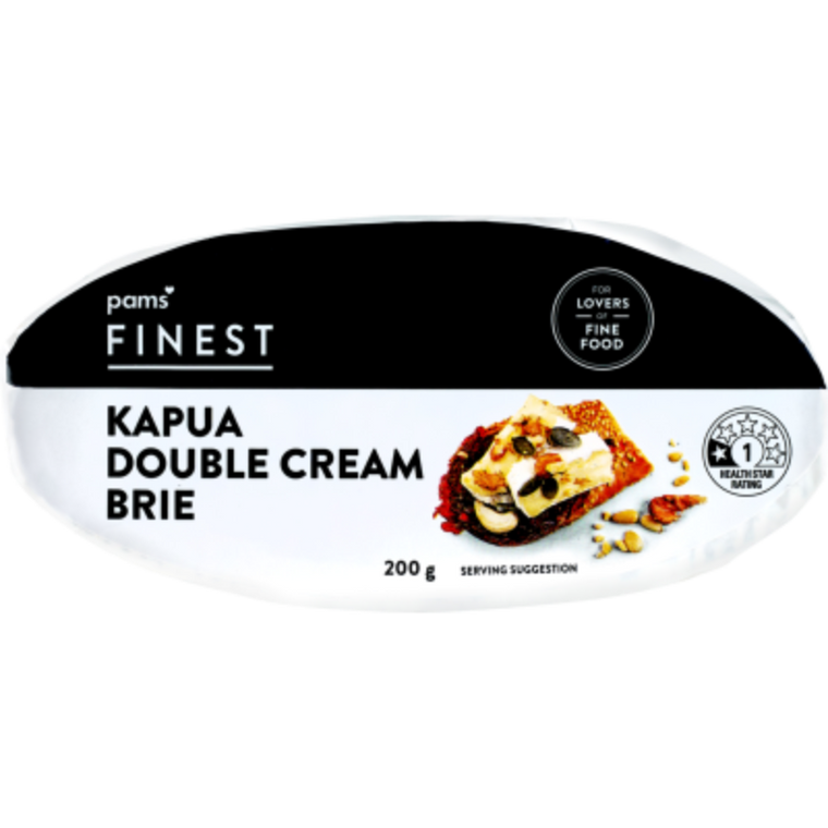 Pams Finest Kapua Double Cream Brie 200gm