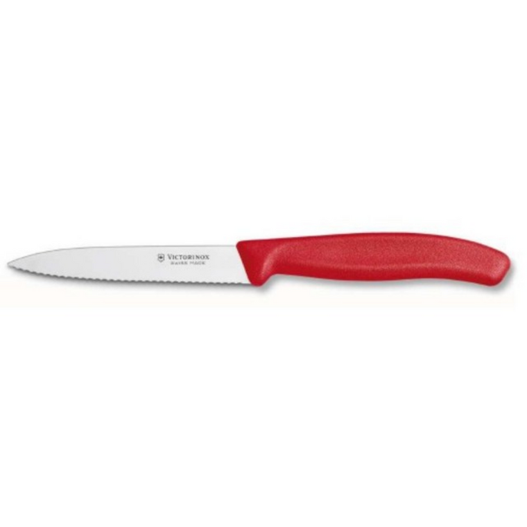 Victorinox Vege Knife 67731 10cm Red Serated