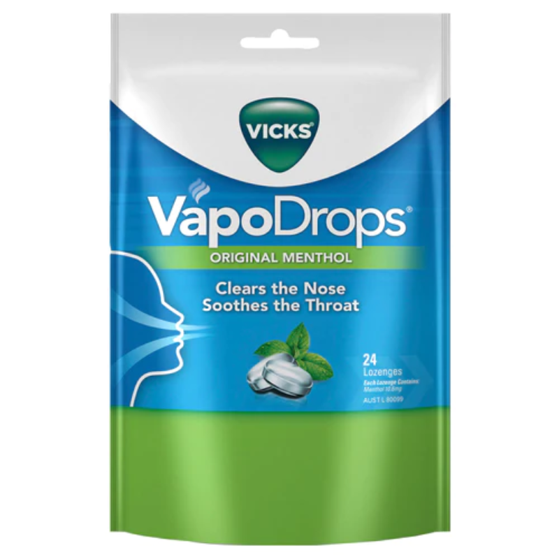 Vicks Vapodrops Original Menthol Lozenges 24pk