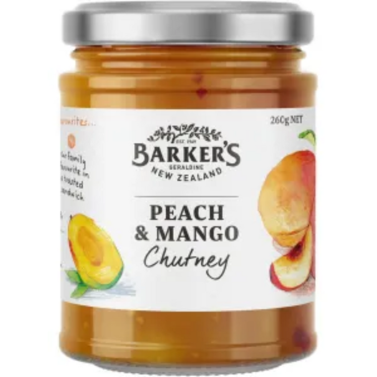 Barkers Peach & Mango Chutney 260g