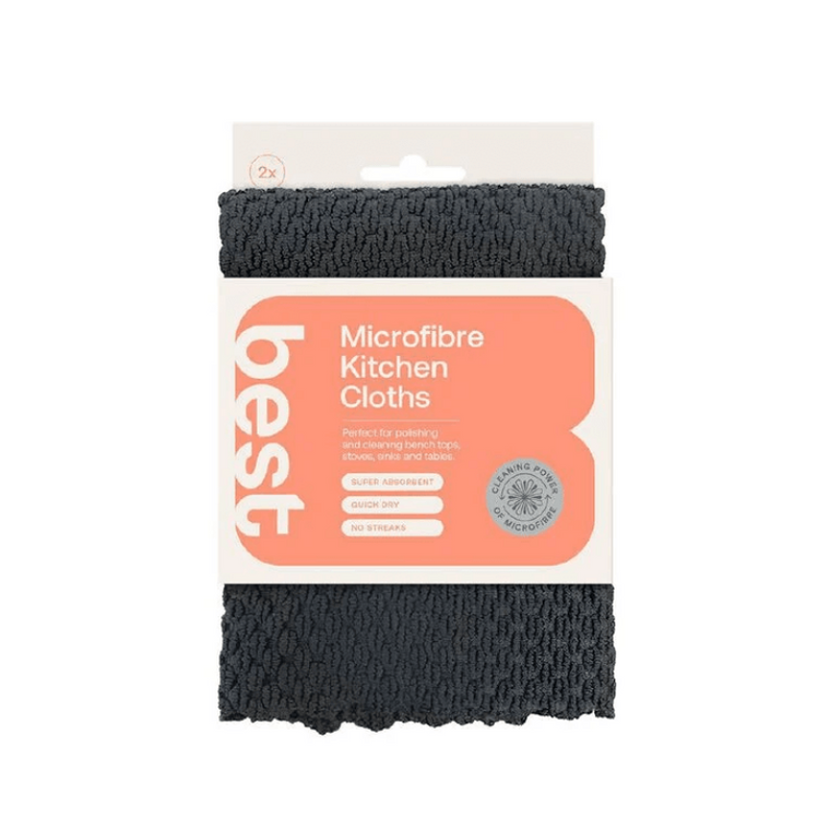 BEST Microfibre Dish Cloths 2 pk