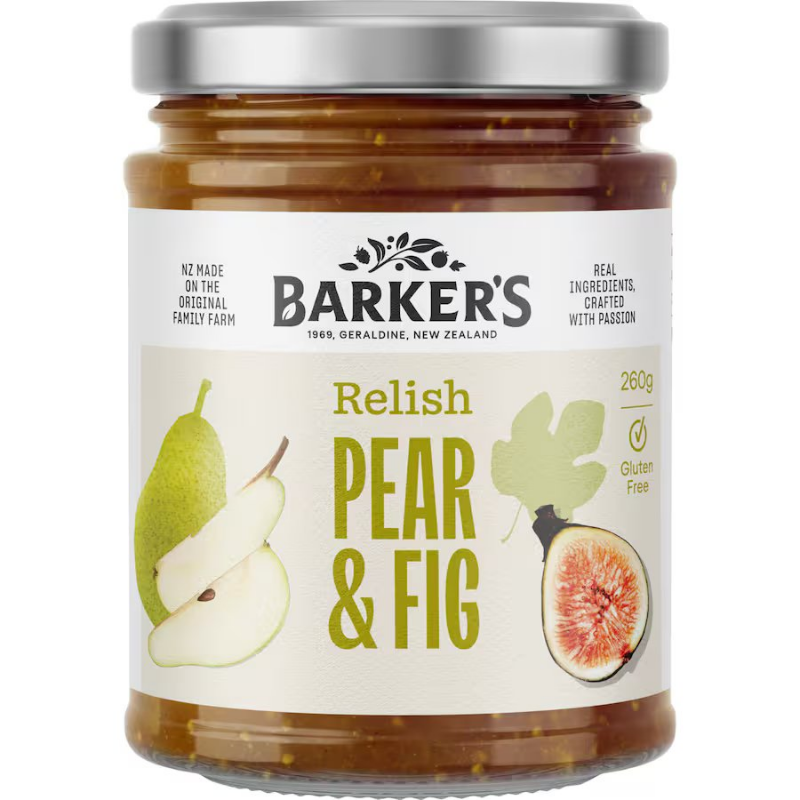 Barkers Pear & Fig Relish 260g