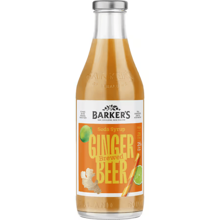 Barkers Ginger Beer Soda Syrup 710ml