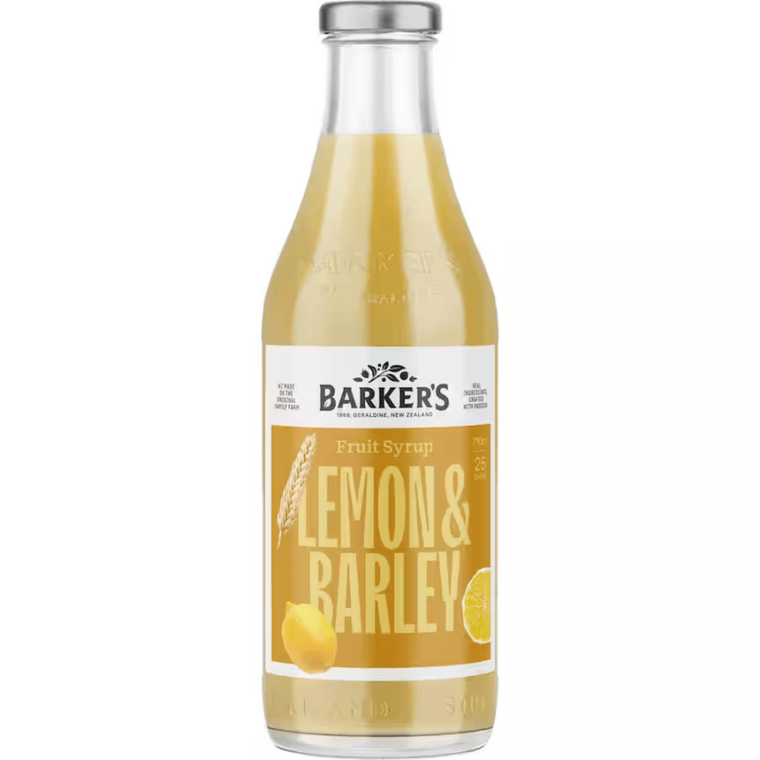 Barkers Lemon & Barley Fruit Syrup 710ml