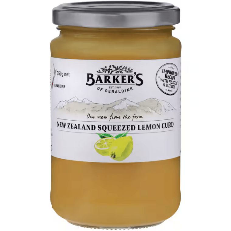 Barkers NZ Squeezed Lemon Curd 350g