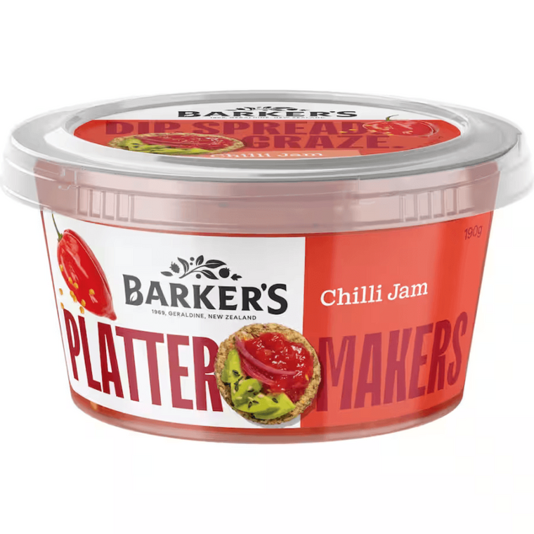 Barkers Platter Makers Chilli Jam 190g