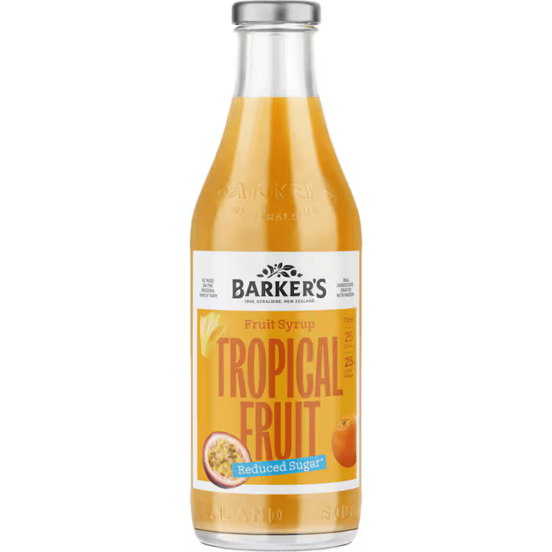 Barkers Tropical Reduced Sugar Syrup 710ml