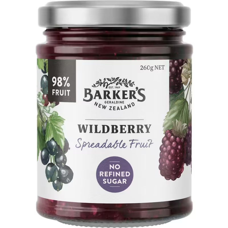 Barkers Wildberry Spreadable Fruit 260g