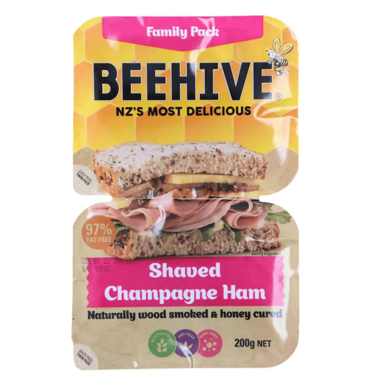 Beehive Shaved Champagne Ham 100g