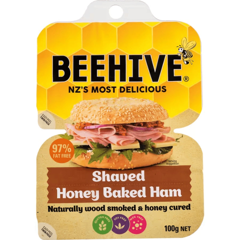 Beehive Shaved Honey Baked Ham 100g