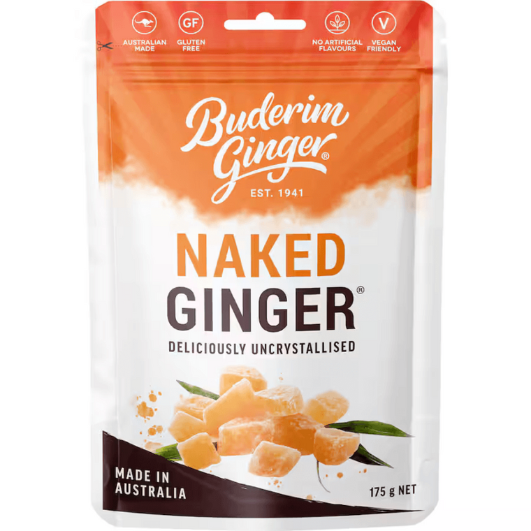 Buderim Uncrystalised Naked Ginger 175g