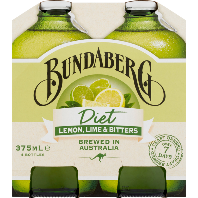 Bundaberg Diet Lemon Lime & Bitters 4pk 375ml