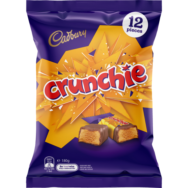 Cadbury Crunchie Share Pack Chocolate 12pk 180g