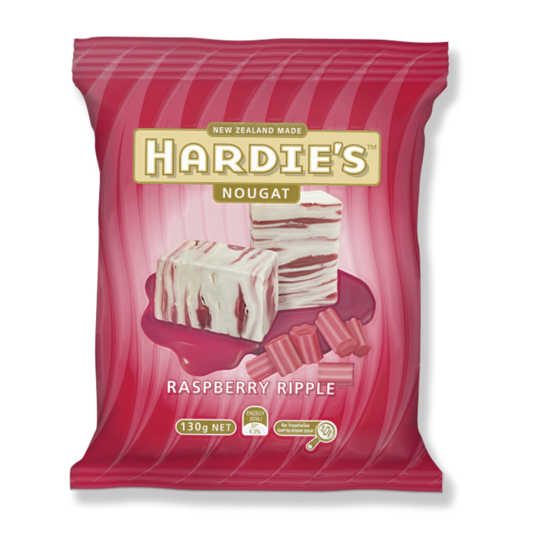 Carousel Hardies Raspberry Ripple Nougat 130g