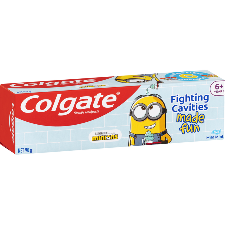 Colgate Toothpaste Kids 6+ Sparkling Mint Minions 90g