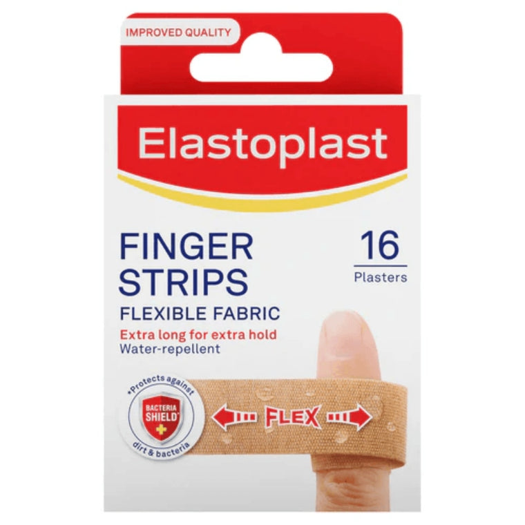 Elastoplast Finger Strips Flexible Plasters 16pk