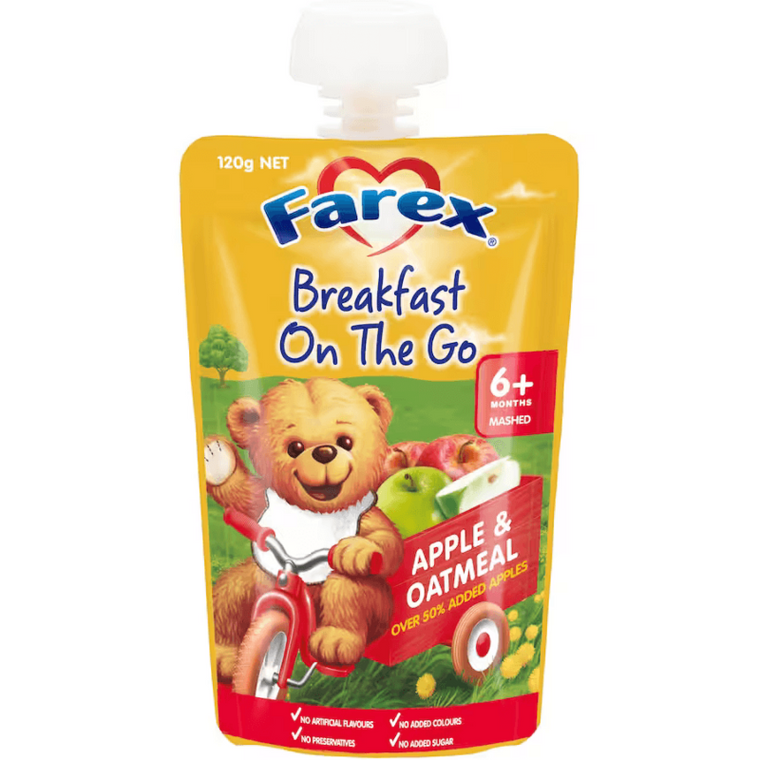 Farex Breakfast On the Go Creamy Baby Porridge With Apple 120g