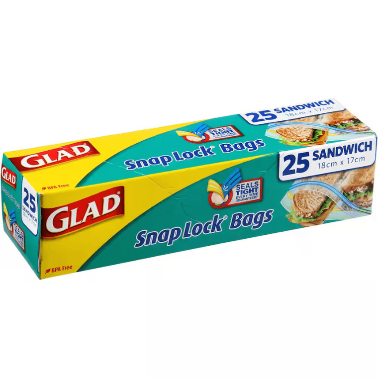 Glad Snaplock Sandwich Bags 25pk