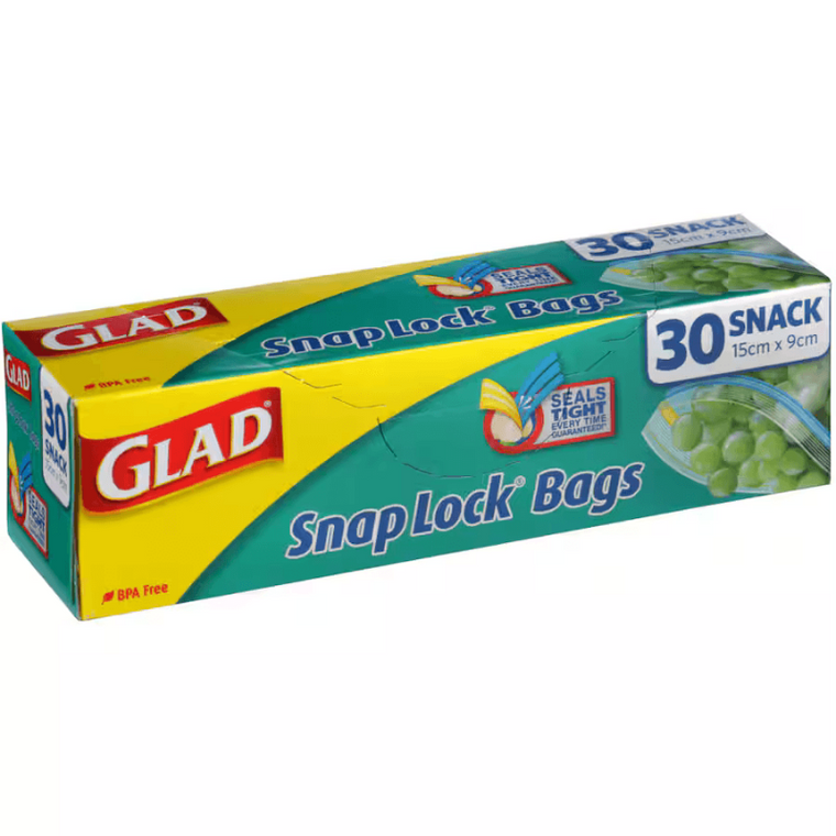 Glad Snaplock Snack Bags 30pk