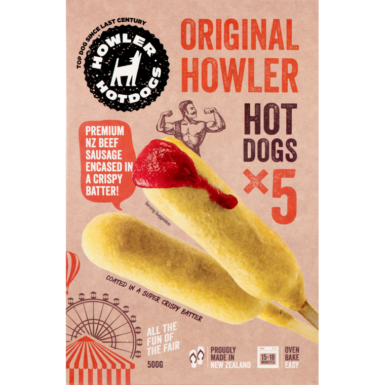 Howler Hotdogs Original 5's 500g