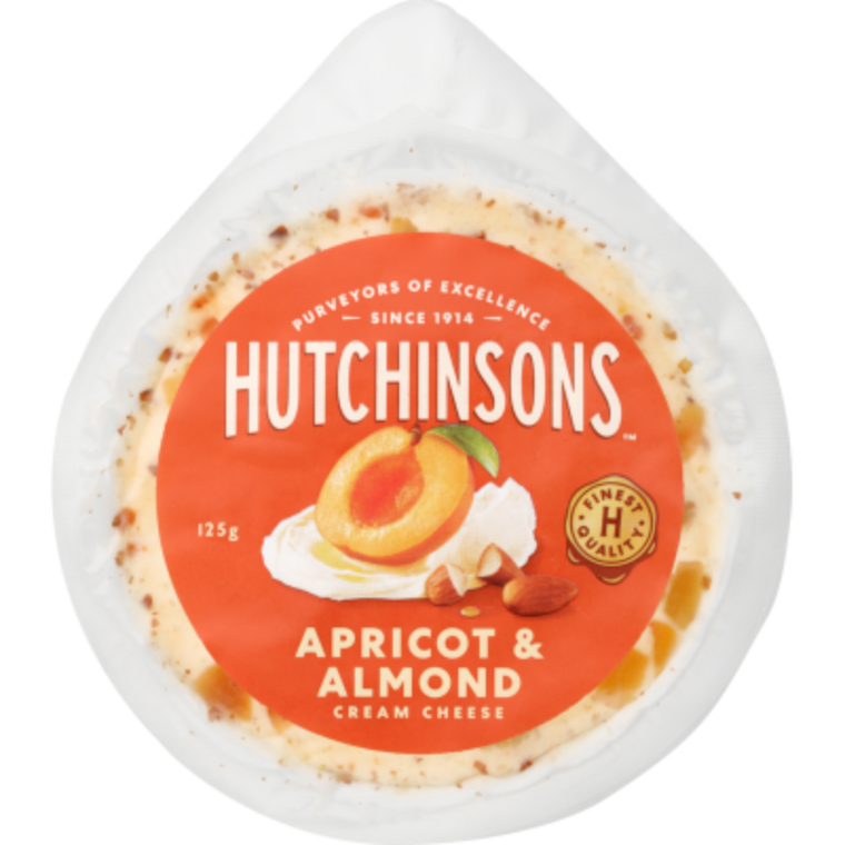 Hutchinsons Apricot & Almond Cream Cheese 125g
