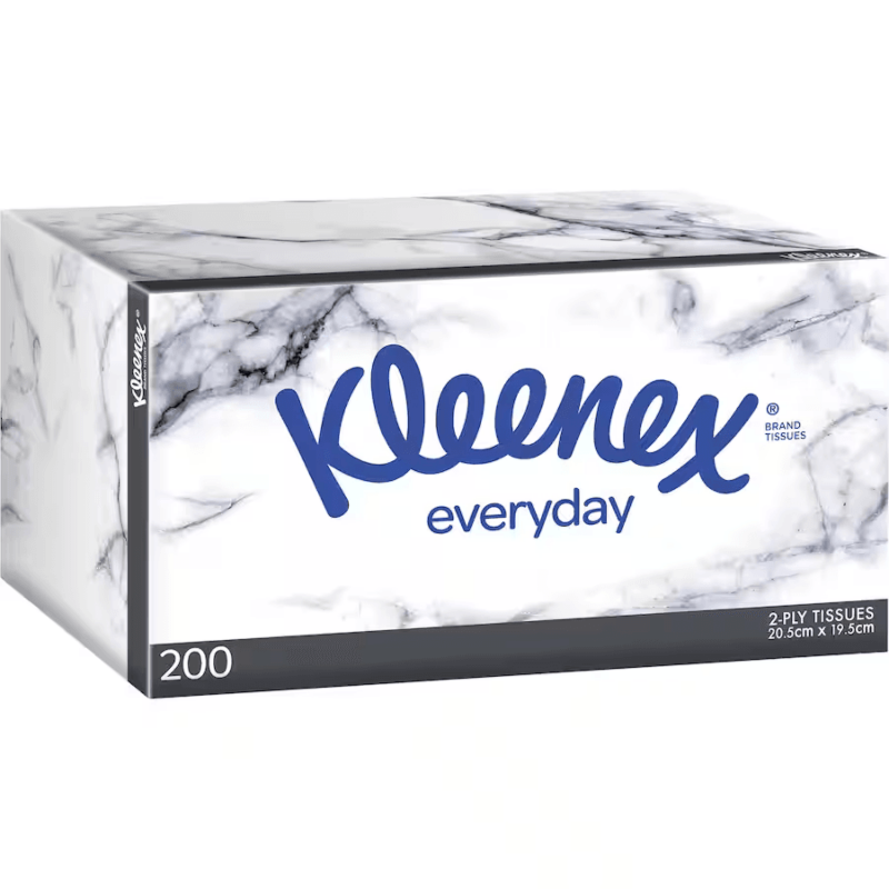 Kleenex Everyday White Facial Tissues 2ply 200pk