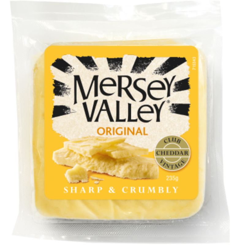 Mersey Valley Club Original Cheddar Cheese 235g