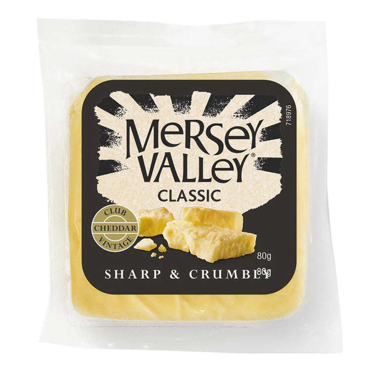 Mersey Valley Club Classic Cheddar Cheese 80g