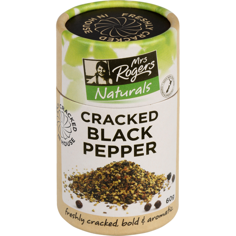 Mrs  Rogers Cracked Black Pepper 60g