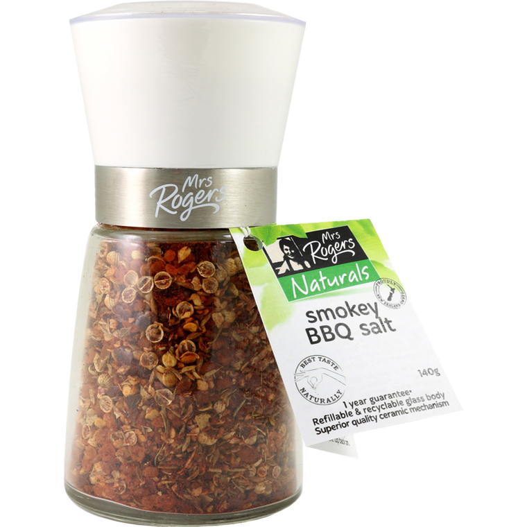 Mrs Rogers Grinder Smokey BBQ Salt 140g