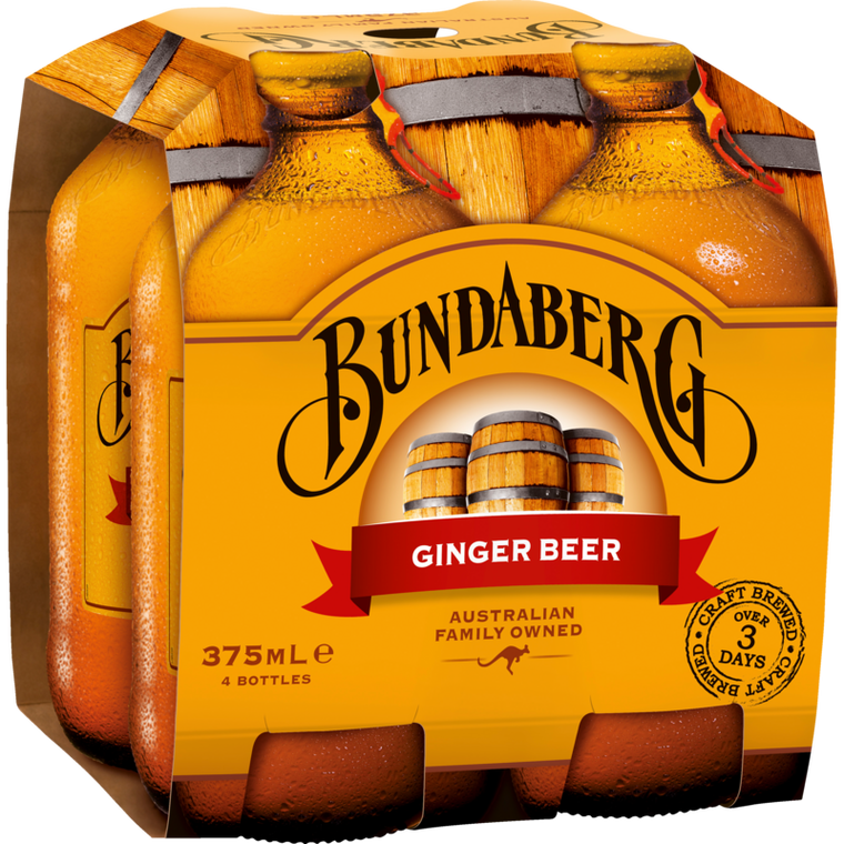 Bundaberg Ginger Beer 4pk x 375ml