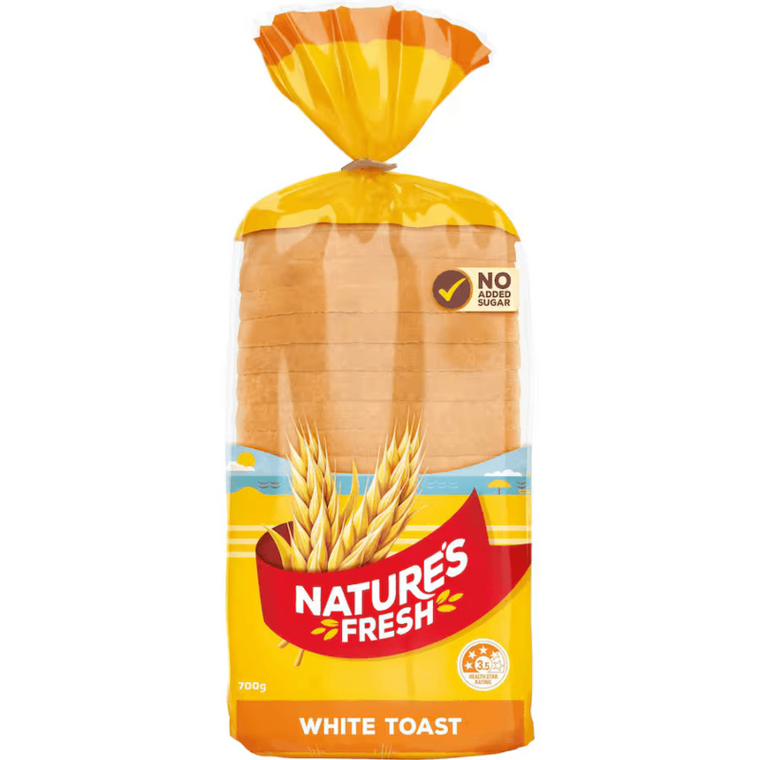 Natures Fresh White Toast 700g