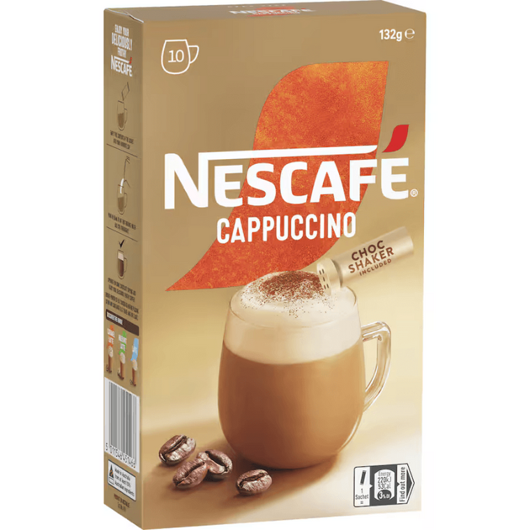 Nescafe Cappuccino Sachets 10pk