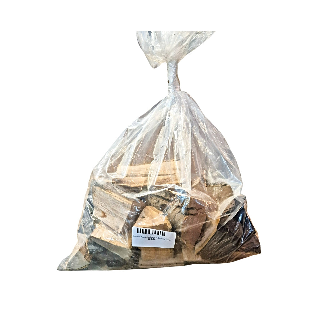 Organic Aged Applewood Chunks 3kg