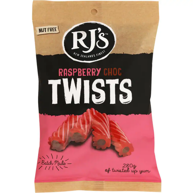 RJs Raspberry Choc Twist 280gm