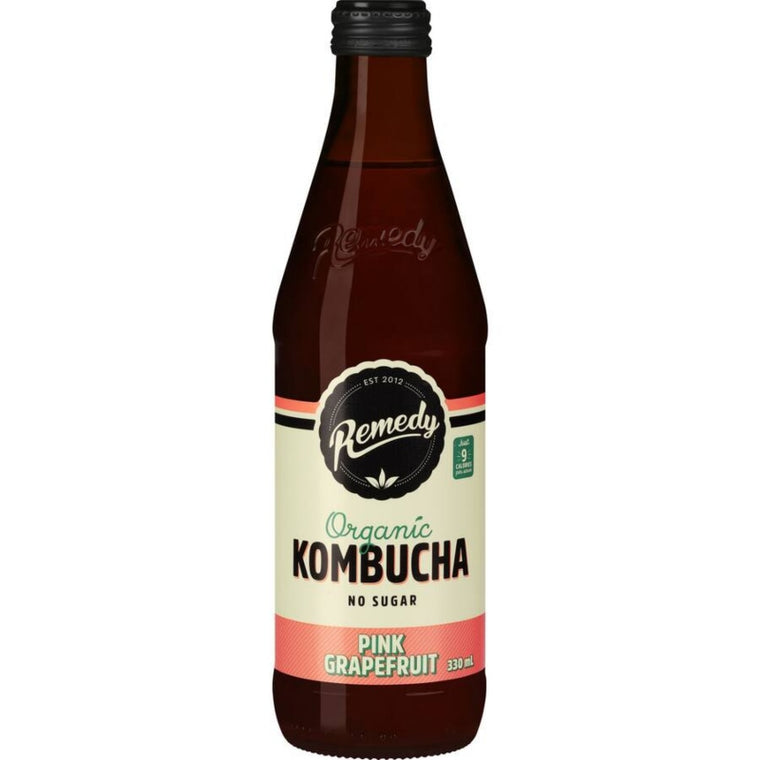 Remedy Organic Grapefruit Kombucha 330ml