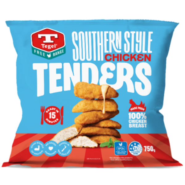 Tegel Frozen Free Range Southern Style Chicken Tenders 750g