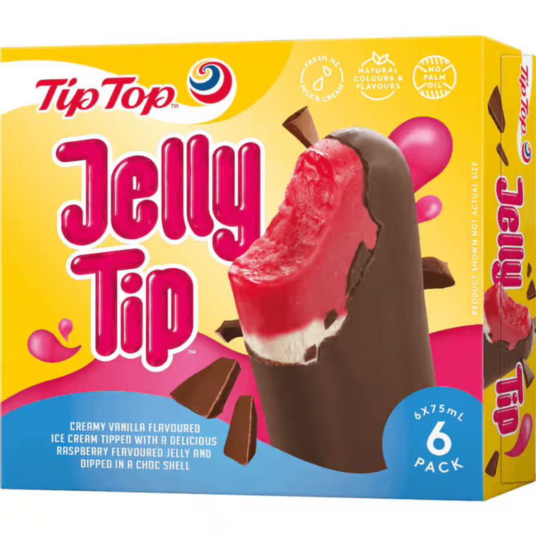 Tip Top Ice Cream Jelly Tip 6pk 530ml