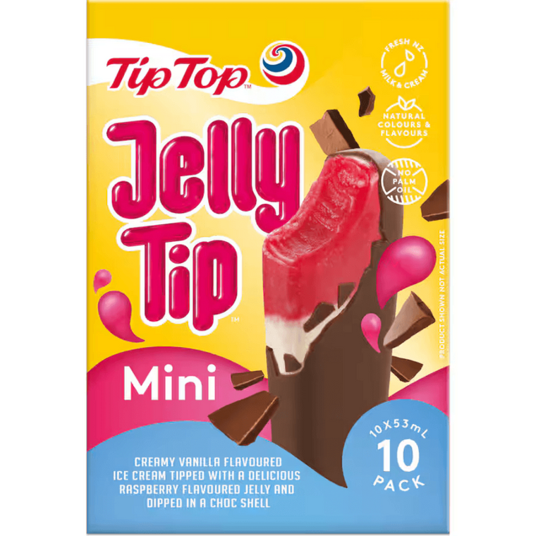 Tip Top Ice Cream Jelly Tip Minis 10pk 530ml