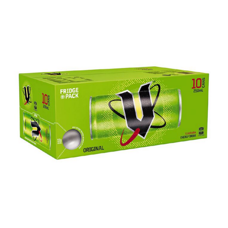 V Green Original 250ml Fridge 10pk