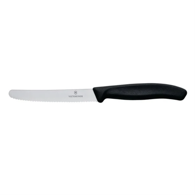 Victorinox 6.7833 Steak & Tomato Knife Black Handle 11cm