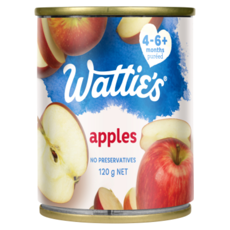 Watties Apples Baby Food Tin 120g