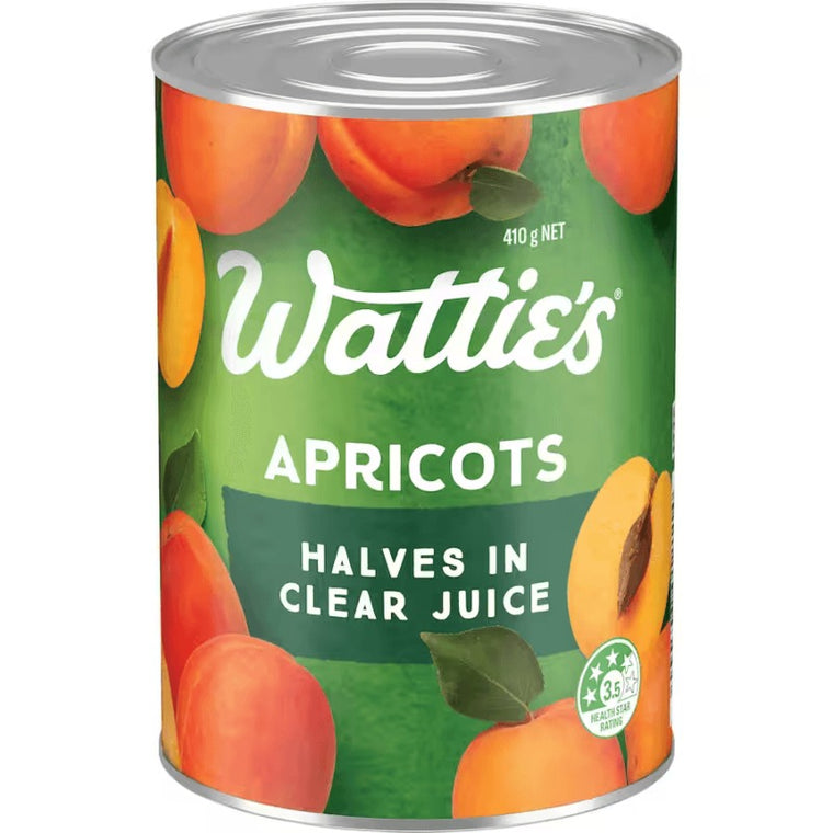 Watties Apricots Halves In Juice 410g